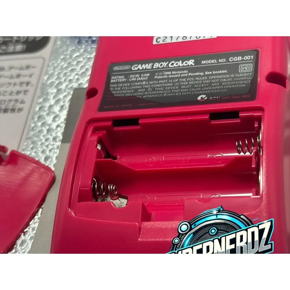 Pink gameboy color in box! Great condition!